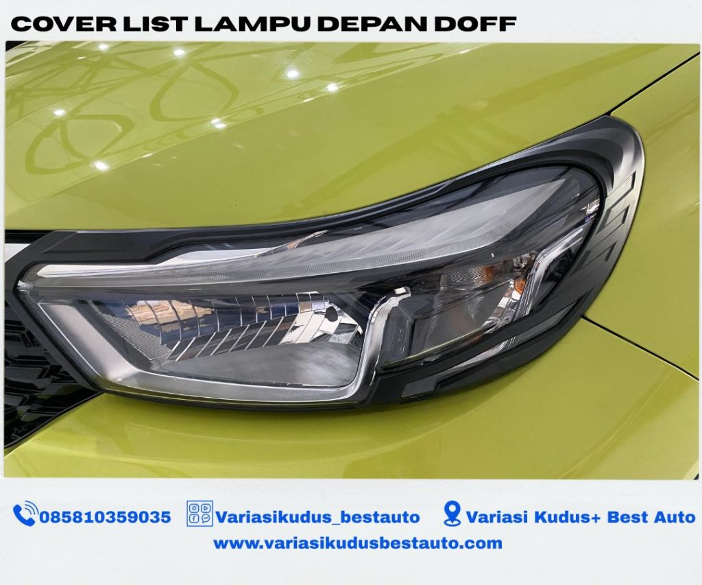 Cover list lampu depan brio