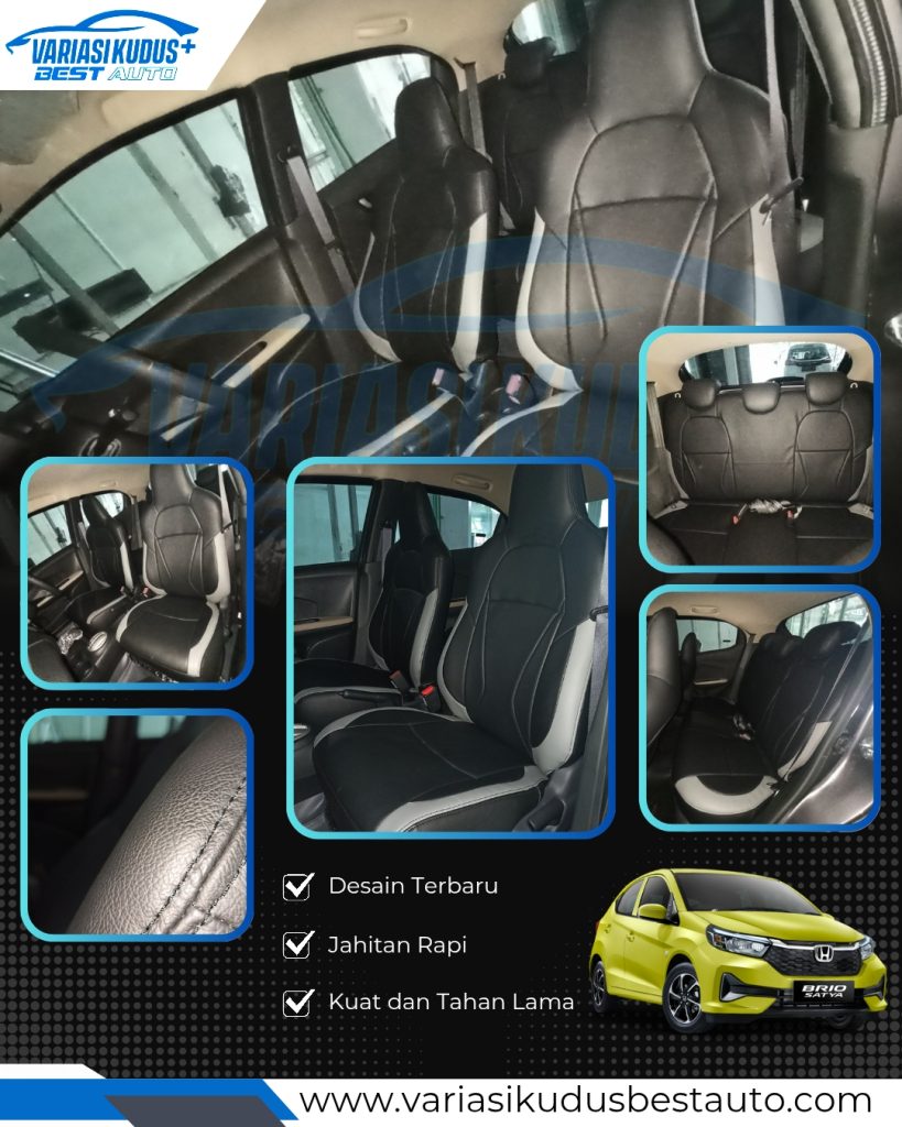 Cover jok mobil brio 3