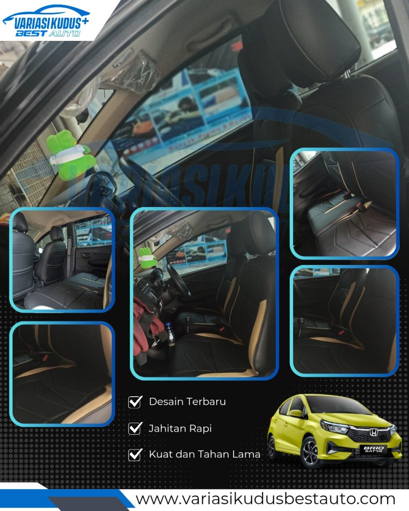 Cover jok mobil brio 5